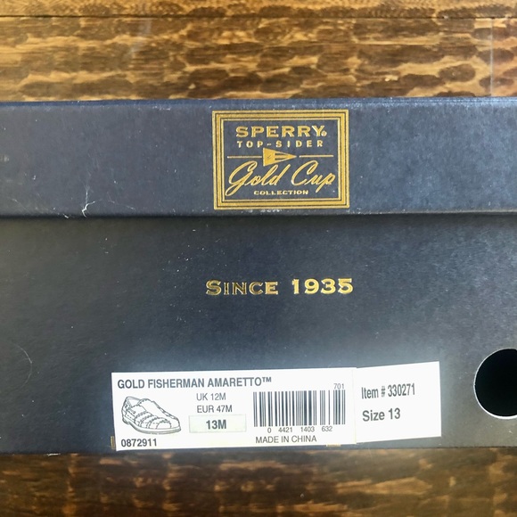 ❌SOLD❌ Sperry Gold Fisherman Amaretto Shoe -Size 13M (GUC) - Picture 10 of 13